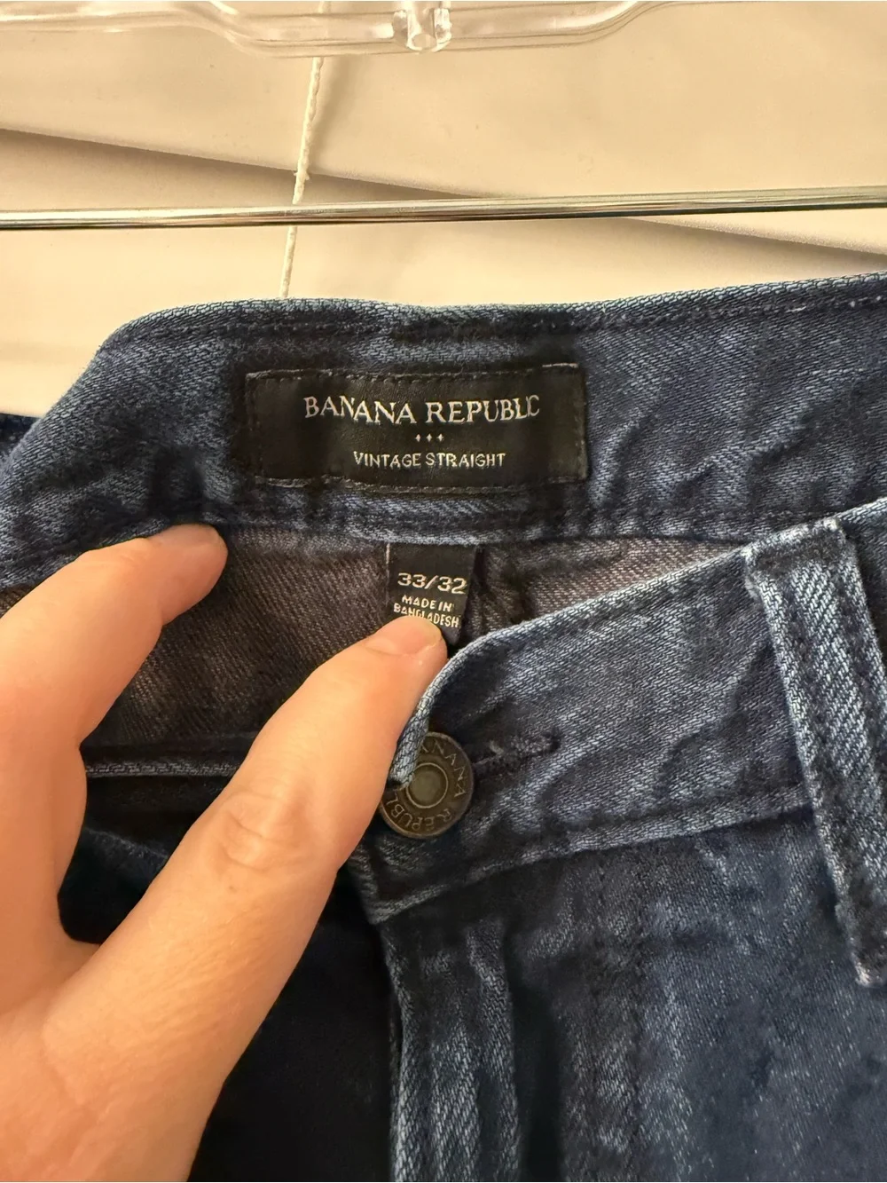 Banana Republic Men's Straight Jeans in Dark Indigo